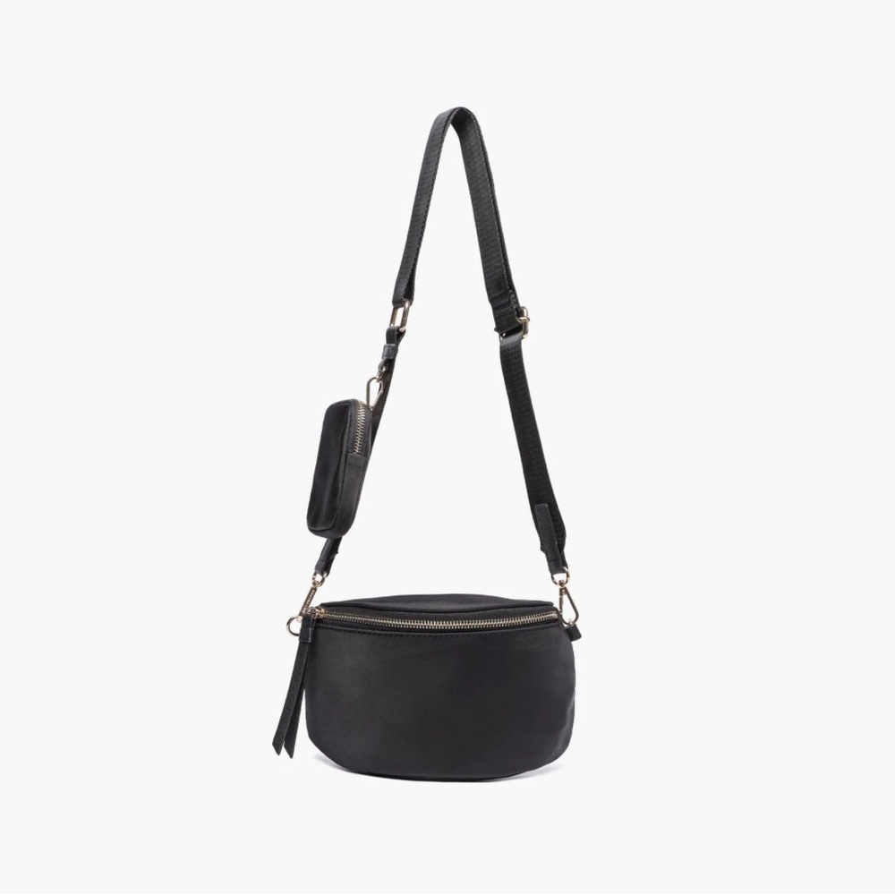 Like Dreams Black Crossbody Bag With Pouch